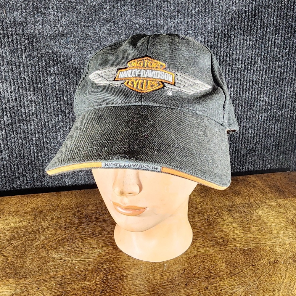 Harley-Davidson Bike Week 2004 Adjustable Hat Black Orange Wings Logo Motorcycle